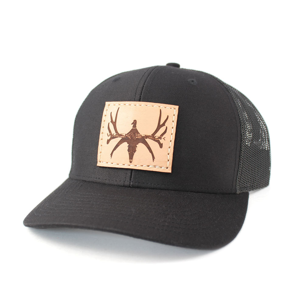 Square Leather Patch Logo Hat