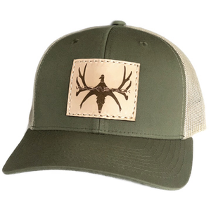 Leather Patch Logo Snapback Hat